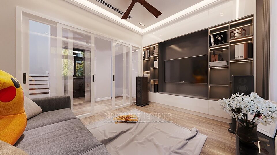 Trang trí nội thất hành lang tầng đẹp với thiết kế phòng khách nhỏ xinh hiện đại Các cách bày trí phòng khách sang trọng