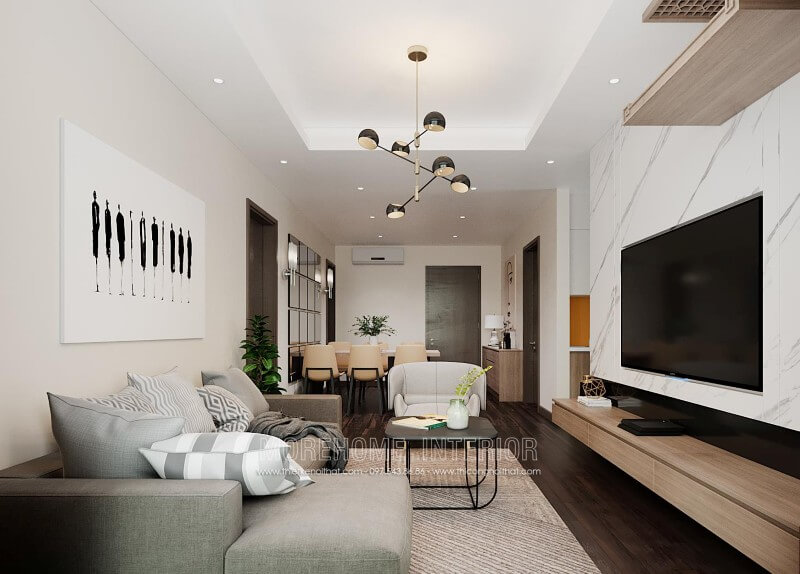 Bố trí nội thất chung cư hiện đại, khoa học, nội thất tối giản tập trung vào công năng sử dụng tạo nên tự tiện nghi nhất cho gia chủ trong căn hộ chung cư nhỏ Thiết kế chung cư