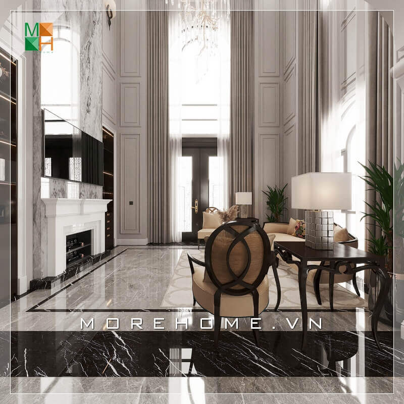 Mẫu kệ tivi đẹp, độc, lạ dành cho nội thất phòng khách biệt thự tân cổ điển cao cấp. Mách bạn những mẫu thiết kế phòng khách biệt thự, nhà phố đẹp