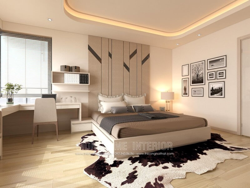 Giường ngủ chung cư gỗ công nghiệp Giường ngủ chung cư gỗ công nghiệp