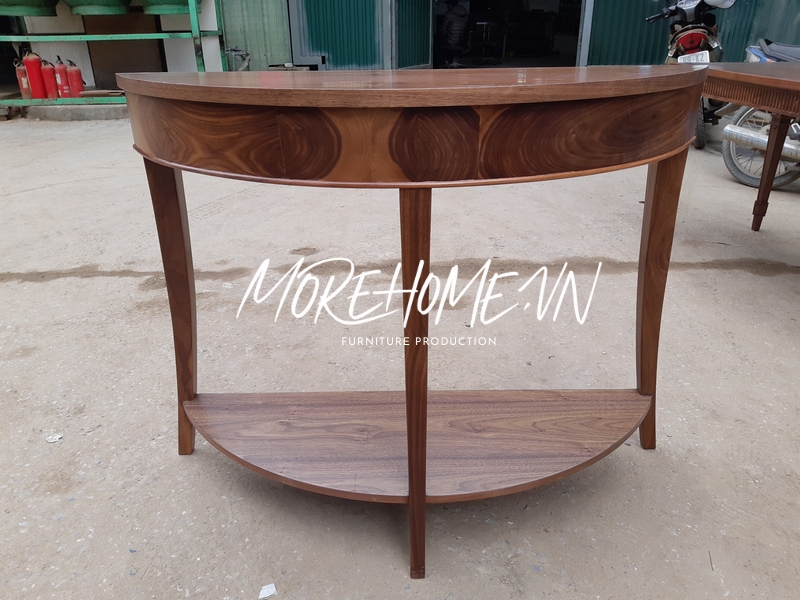 Kệ bàn console decor gỗ óc chó tô điểm trang trí thẩm mỹ cho không gian
